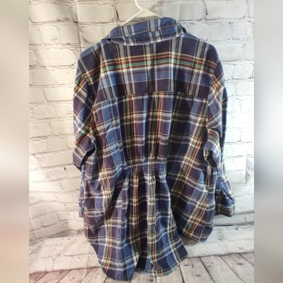 Torrid Pullover Button Down Emma Tunic Plaid Top 3X - Picture 2 of 12